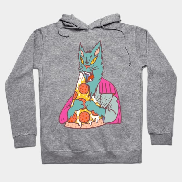 Pizza Cat Pisittu Aresti - by Miskel Design Hoodie by miskel